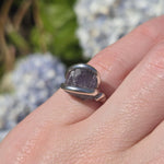 Rare Purple Tourmaline Ring sz 5.5 – Sterling Silver Natural Crystal