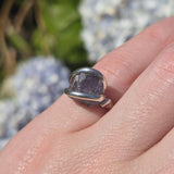 Rare Purple Tourmaline Ring sz 5.5 – Sterling Silver Natural Crystal