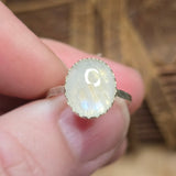 Bright Blue Glow Moonstone Ring sz 7.75 – Sterling Silver