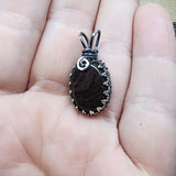 RARE Oregon Deschutes Picture Jasper Pendant in Sterling Silver