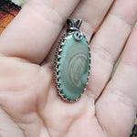 Elegant Pastel Royal Imperial Jasper Pendant in Sterling Silver