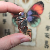 Dendritic Agate Arrowhead Pendant – Copper Wrapped
