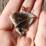 Sagenite Agate in 14kt Yellow Gold Filled Pendant - Full Spray!