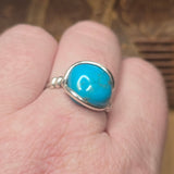 Sleeping Beauty Turquoise Ring – Sterling Silver sz 12