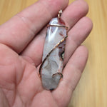 Parallax Agate Pendant in 14kt Rose Gold Fill