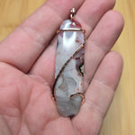 Parallax Agate Pendant in 14kt Rose Gold Fill