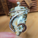 River Jasper Pendant – Mosslight Current in Sterling Silver
