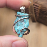 Turquoise Pendant – Sterling Silver with Rare Nugget - Rock Your World 