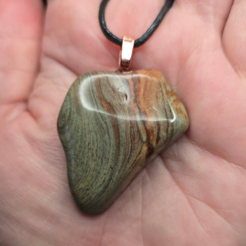 Watercolor Jasper Pendant – Rare Eastern Oregon Stone