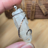 Quartz Crystal Pendant – Ice Ladder in Sterling Silver