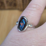 Koroit Yowah Nut Boulder Opal Ring Size 8.5 – Sterling Silver