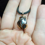 Australian Boulder Opal Pendant in 14kt Yellow Gold Filled - Lightning Bolt Opal