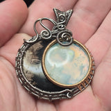 Sun + Moon Eclipse Pendant - Sterling Silver 14kt Gold Fill Pendant