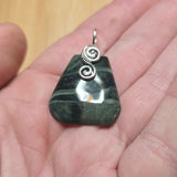 Morrisonite Picture Jasper Pendant Necklace in Sterling Silver