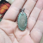 Elegant Pastel Royal Imperial Jasper Pendant in Sterling Silver