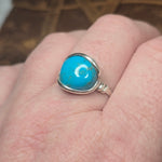 Sleeping Beauty Turquoise Ring – Sterling Silver sz 12