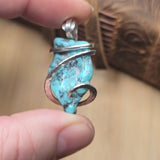 Turquoise Pendant – Sterling Silver with Rare Nugget - Rock Your World 