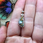 Rainbow Sparkles Boulder Opal Pendant in Sterling Silver