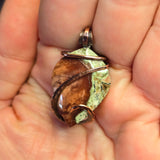 Velvet Basin Jasper Copper Pendant - Adobe Red, Sage Green & Cream