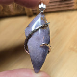 Burro Creek Agate Pendant – Desert Sky in Sterling Silver