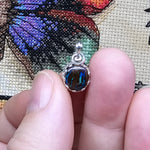 Lightning Strikes Boulder Opal Pendant in Sterling Silver