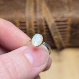 Rainbow Flash Moonstone Ring sz 5.75 – Sterling Silver
