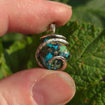 Turquoise Pendant 7.5ct Earthy Matrix - Sterling Silver