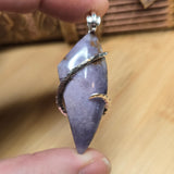 Burro Creek Agate Pendant – Desert Sky in Sterling Silver