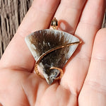 Sagenite Agate in 14kt Yellow Gold Filled Pendant - Full Spray!