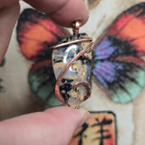 Dendritic Tiger Agate Pendant in Copper – Indonesian Plume Agate