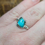 Natural Turquoise Ring sz 11 – Desert Sky Blue in Sterling Silver