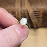 Rainbow Flash Moonstone Ring sz 5.75 – Sterling Silver