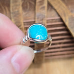 Natural Turquoise Ring sz 7 – Sterling Silver
