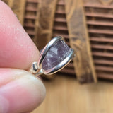 Rare Purple Tourmaline Ring sz 5.5 – Sterling Silver Natural Crystal