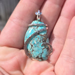 Turquoise Pendant – Sterling Silver with Ancient Calm - Rock Your World 