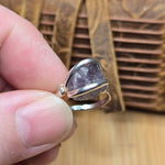 Rare Purple Tourmaline Ring sz 5.5 – Sterling Silver Natural Crystal