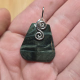 Morrisonite Picture Jasper Pendant Necklace in Sterling Silver