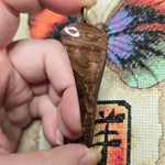 Biggs Picture Jasper Pendant – Hand-Cut Tapered Stone Dagger