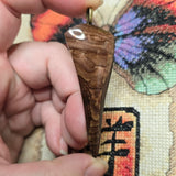 Biggs Picture Jasper Pendant – Hand-Cut Tapered Stone Dagger