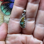 Rainbow Sparkles Boulder Opal Pendant in Sterling Silver