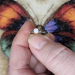 Australian Precious Opal Ring in Sterling Silver & Copper Size 6.5