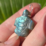Driftglow – Labradorite Sea Turtle Pendant in Sterling Silver