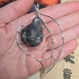 Mystic Hopper – One-of-a-Kind Purple Labradorite Frog Pendant