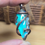 Marcasite Agate Aurora Opal Pendant – Recycled Copper