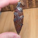 Utah Dinosaur Bone Pendant – Fossil Fire in Sterling Silver