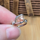 Raw Oregon Sunstone Ring with Schiller sz 6 - Sterling Silver