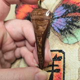 Biggs Picture Jasper Pendant – Hand-Cut Tapered Stone Dagger