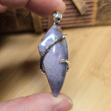 Burro Creek Agate Pendant – Desert Sky in Sterling Silver