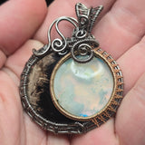 Sun + Moon Eclipse Pendant - Sterling Silver 14kt Gold Fill Pendant