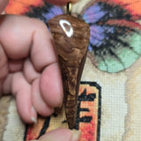 Biggs Picture Jasper Pendant – Hand-Cut Tapered Stone Dagger